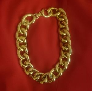 LARGE Gold Color Link Chain Necklace